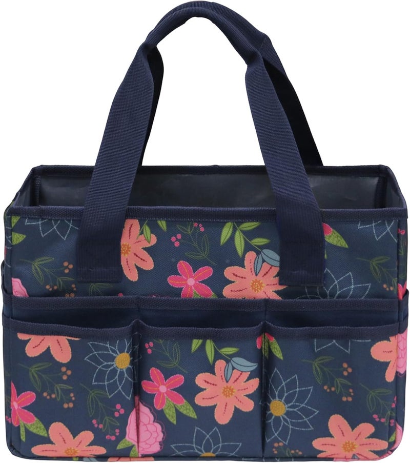 JLDTOP Store Craft Organizer Tote Bag Art Caddy with Multi-Pockets for Office Supplies Scrapbooking Sewing Storage - Image 4